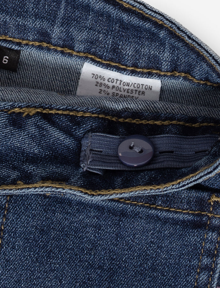 Jupe trapèze en denim pour fille