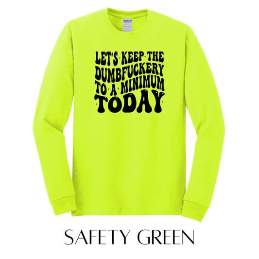 Keep It To A Minimum Long Sleeve Graphic Tee - FINAL SALE - Macoma Boutique555 Presales