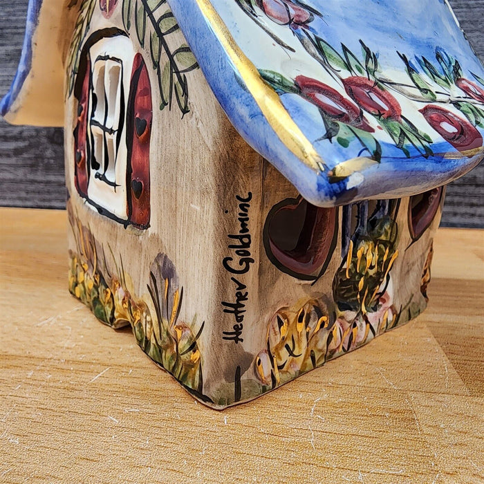 Kitty House Tealight Candle Holder Blue Skies By Blue Sky Clayworks