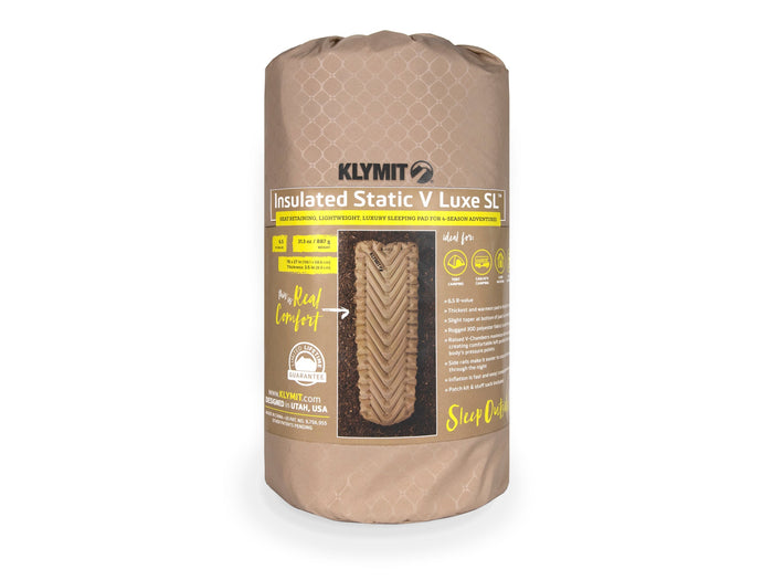Klymit Insulated Static V Luxe SL Sleeping Pad R 6.5 | Tan