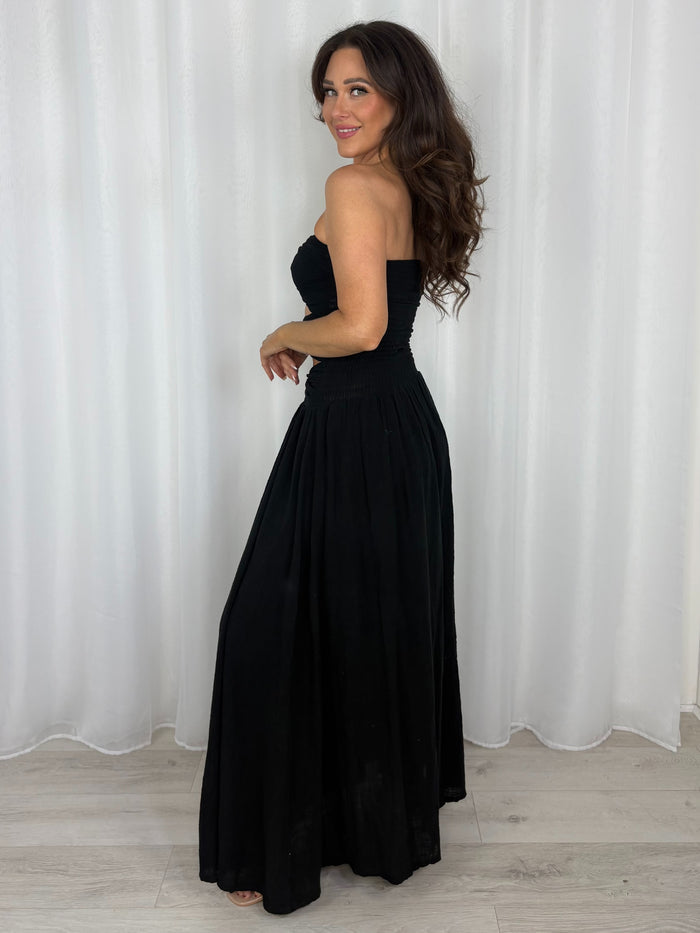 Knot Front Detail Bandeau Maxi Dress (5 Colours)