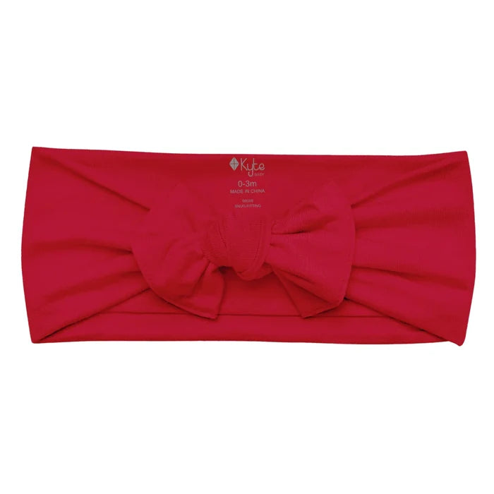 Kyte Baby Knotted Bow Headband  - Cardinal