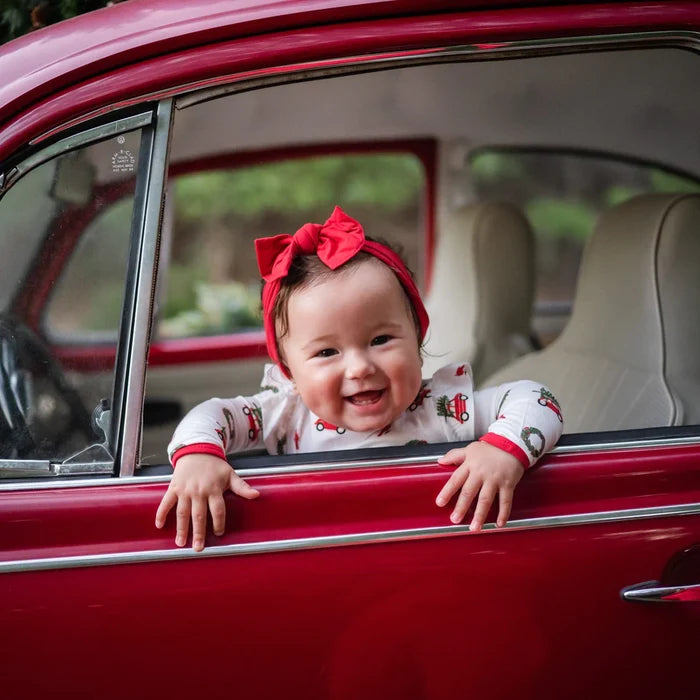 Kyte Baby Knotted Bow Headband  - Cardinal