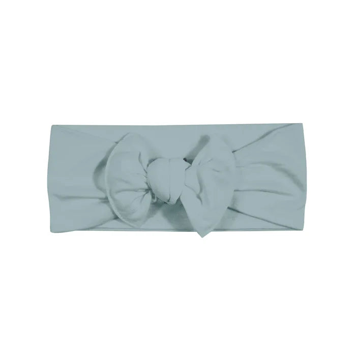 Kyte Baby Knotted Bow Headband -Glacier