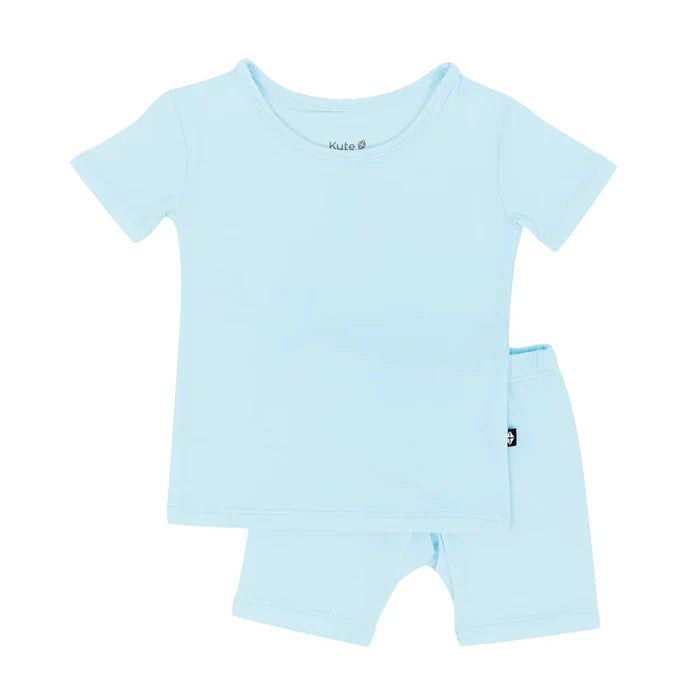 Kyte Baby Short Sleeve Toddler Pajama Set - Powder