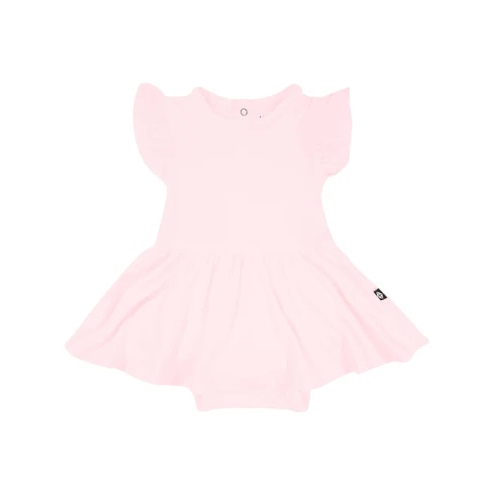 Kyte Baby Short Sleeve Twirl Bodysuit Dress - Sakura
