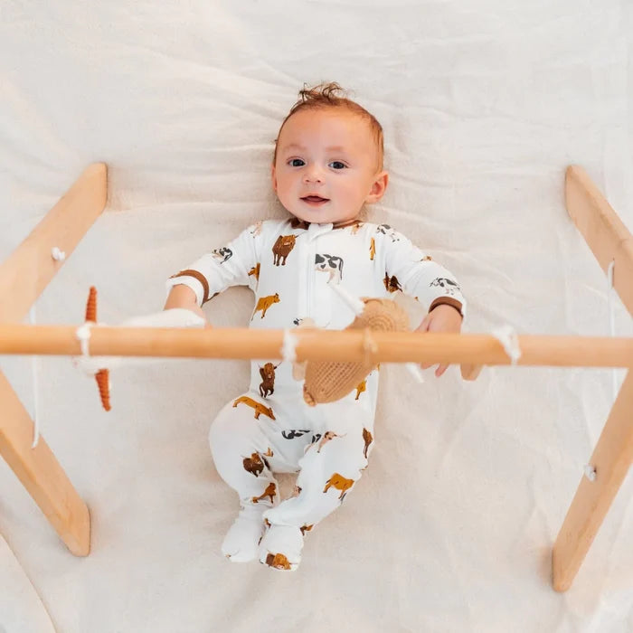 Kyte Baby Zippered Footie - Moo