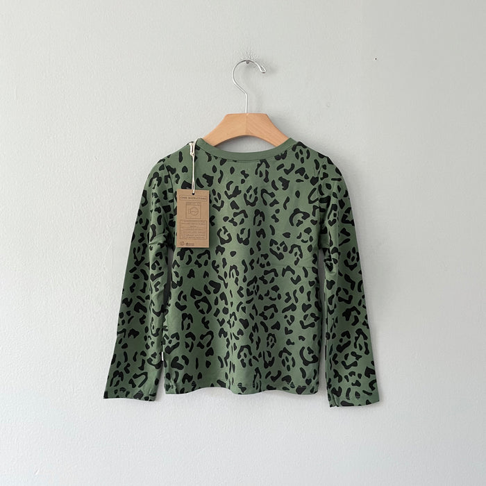 Kyte / Long sleeve crew neck tee - Hunter Leopard / 4T