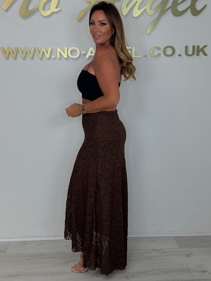 Lace Floaty Maxi Skirt (4 Colours)