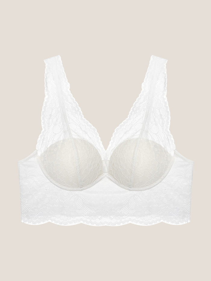 Lace Padded Plunge Spacer Bra