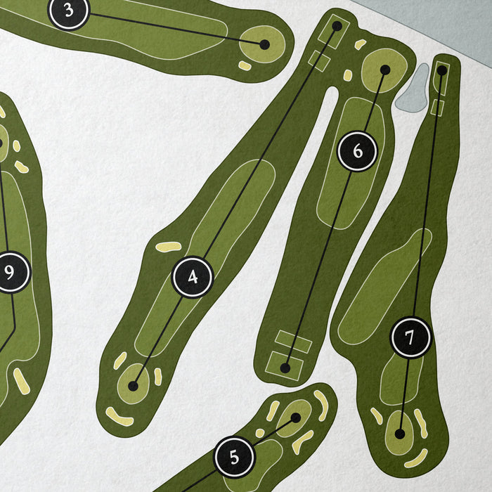 Lafayette Club | Golf Course Map | Close Up