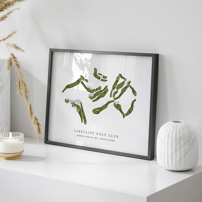 Lakecliff Golf Club | Golf Course Map | On Table