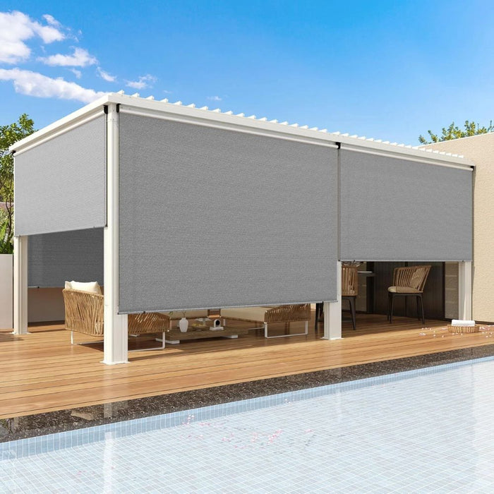 Large Outdoor Patio Roller Window Shades Blinds