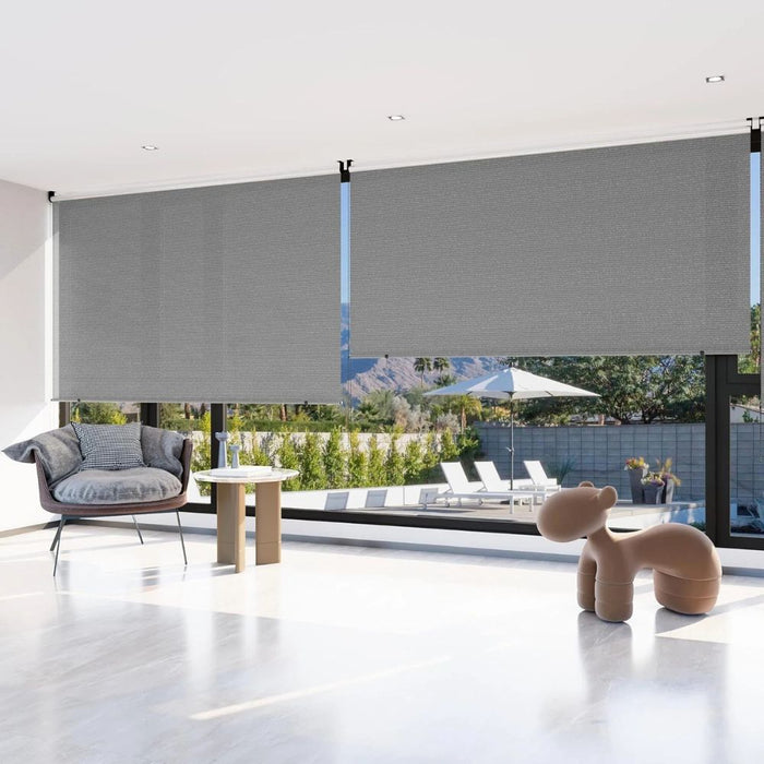 Large Outdoor Patio Roller Window Shades Blinds
