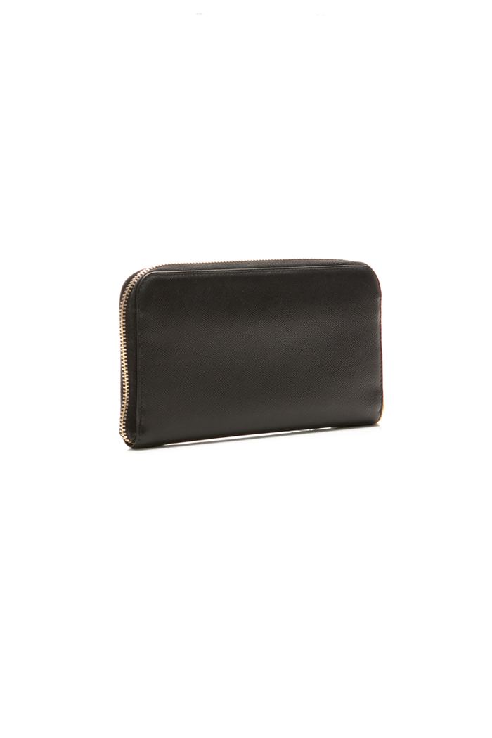 Prada - Black Saffiano Leather Zip Wallet