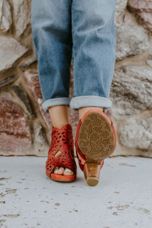L'artiste Red Icon Boots - Macoma Boutique303 Mules & Boots