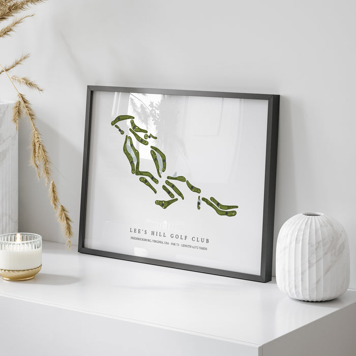Lee's Hill Golf Club | Golf Course Map | On Table