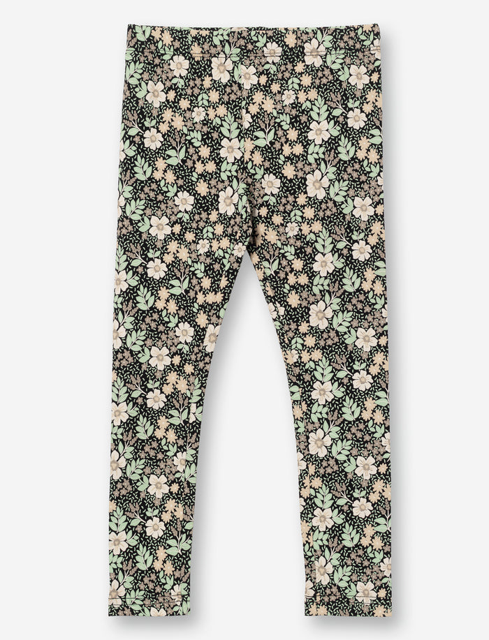 Legging long en coton pour petite fille