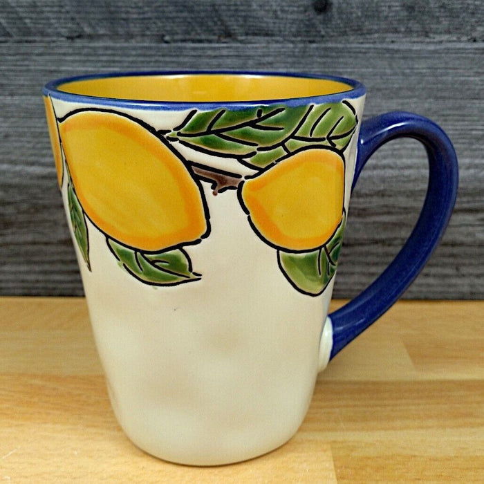 Lemon Fruit Coffee Mug 16oz (473ml) Floral Tea Cup by Blue Sky