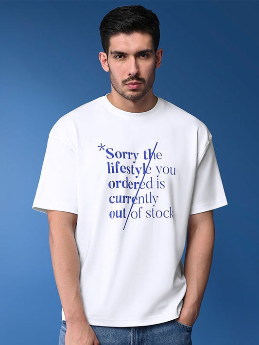 Denied White Lifestyle Oversized Tee