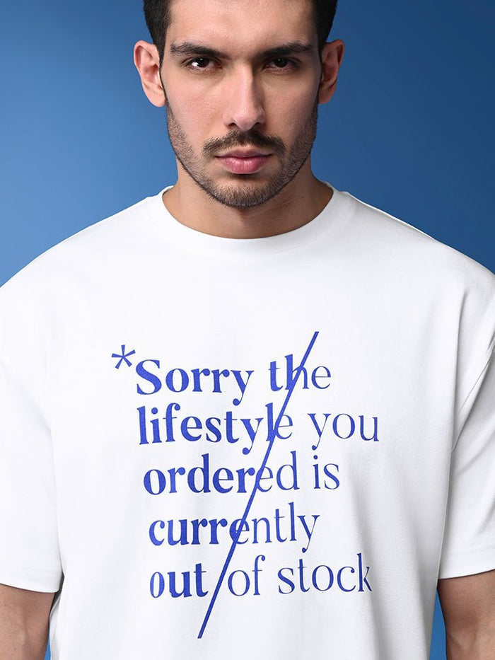 Denied White Lifestyle Oversized Tee