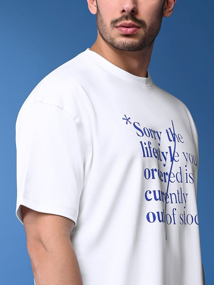 Denied White Lifestyle Oversized Tee