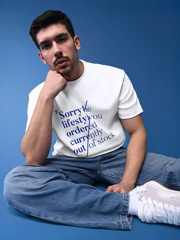 Denied White Lifestyle Oversized Tee