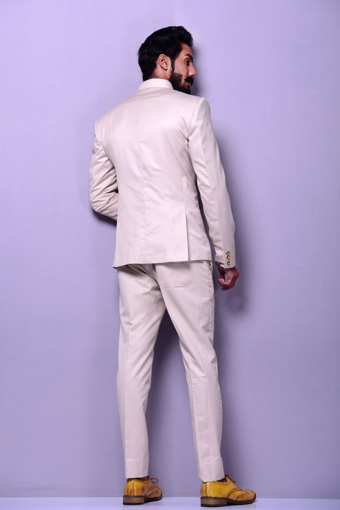 Light Fawn color Designer Bandhgala Jodhpuri Suit