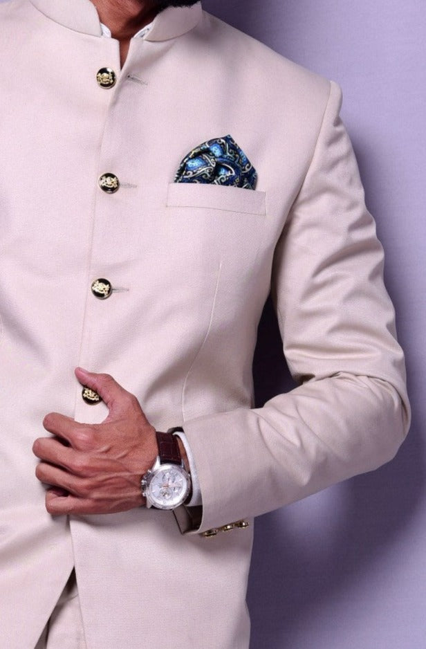 Light Fawn color Designer Bandhgala Jodhpuri Suit