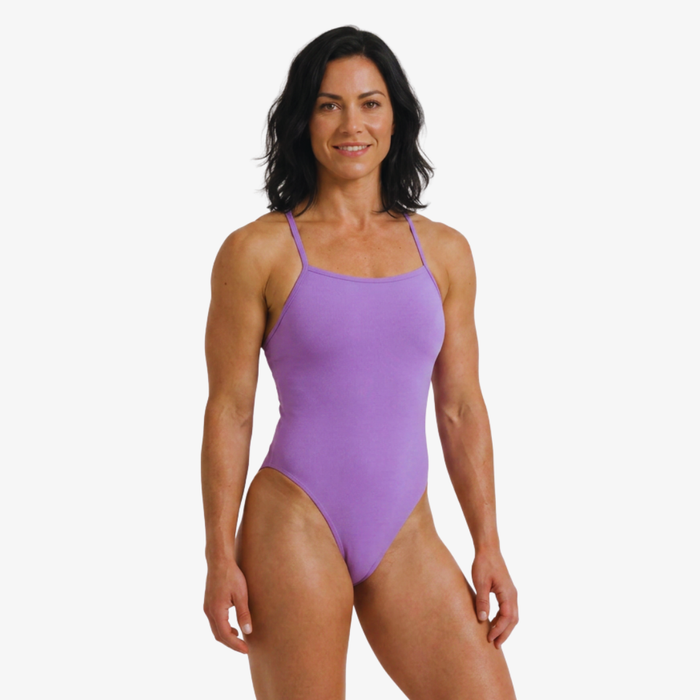 Lilac Luxe-Back One-Piece Training Swimsuit - Norca Athletic Swimwear