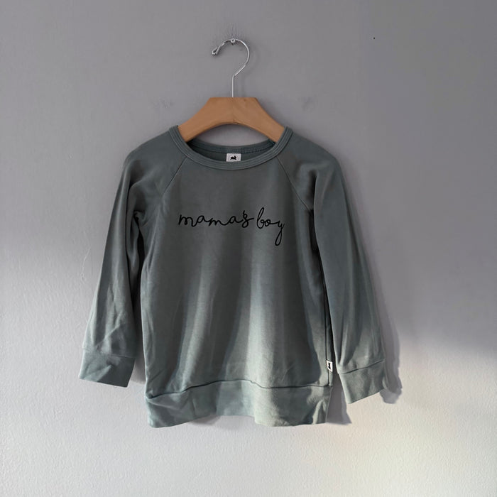 Little & Lively / Smokey green long sleeve / 3-4T