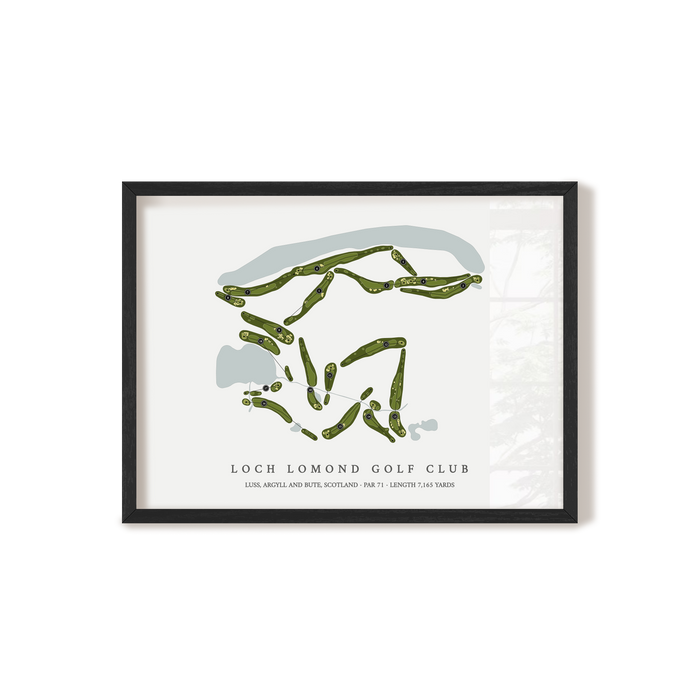 Loch Lomond Golf Club | Golf Course Map | Black Frame