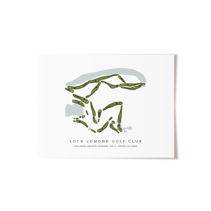 Loch Lomond Golf Club | Golf Course Map | Unframed