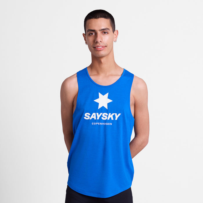 Saysky Logo Combat Pro Singlet Blue 2017 SM30003