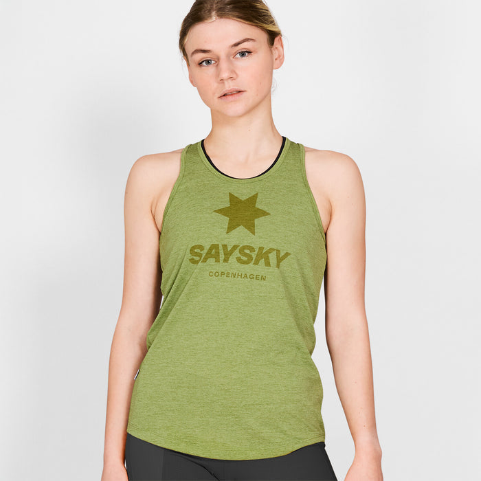 Saysky Logo Combat Pro Singlet Green 3009 NWRSI30C3009
