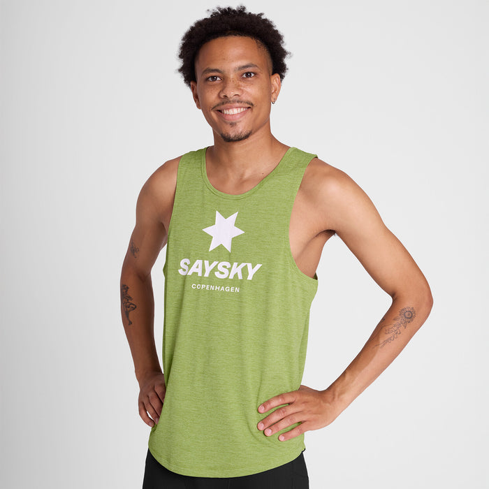 Saysky Logo Combat Pro Singlet Green 3009 NMRSI30C3009