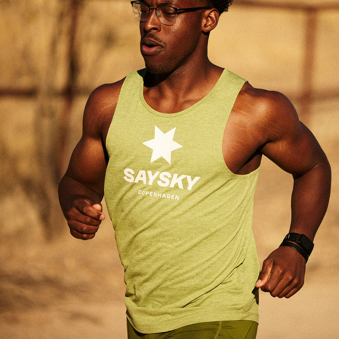 Saysky Logo Combat Pro Singlet Green 3009 NMRSI30C3009