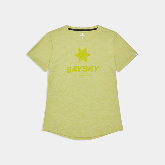 Saysky Logo Combat Pro T-shirt Yellow 4009 SW25005