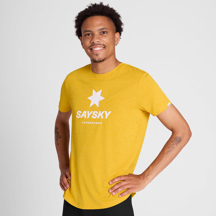 Saysky Logo Combat Pro T-Shirt Yellow 4007 NMRSS30C4007