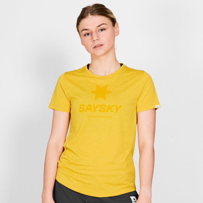Saysky Logo Combat Pro T-shirt Yellow 4007 NWRSS30C4007