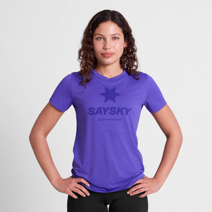 Saysky Logo Combat Pro T-shirt Purple 7012 SW25005