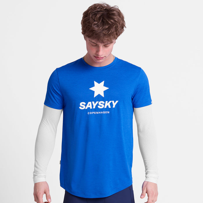 Saysky Logo Combat Pro T-Shirt Blue 2017 SM25005