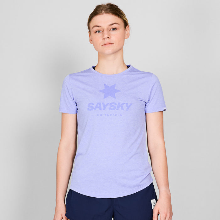 Saysky Logo Combat Pro T-shirt Purple 7008 NWRSS30C7008