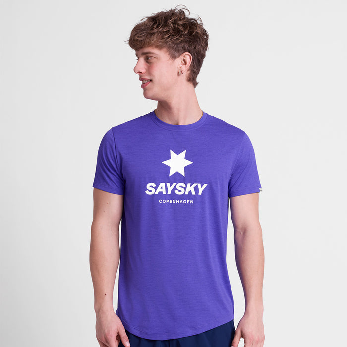 Saysky Logo Combat Pro T-Shirt Purple 7012 SM25005