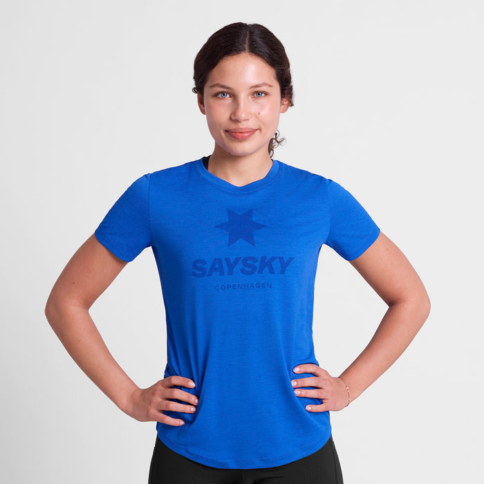 Saysky Logo Combat Pro T-shirt Blue 2017 SW25005