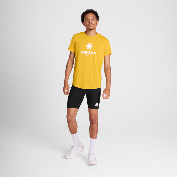 Saysky Logo Combat Pro T-Shirt Yellow 4007 NMRSS30C4007