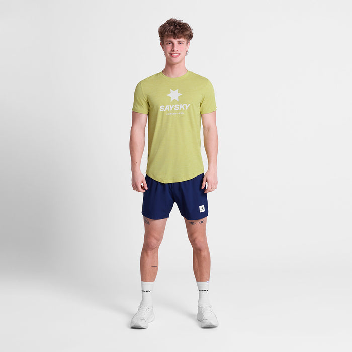 Saysky Logo Combat Pro T-Shirt Yellow 4009 SM25005