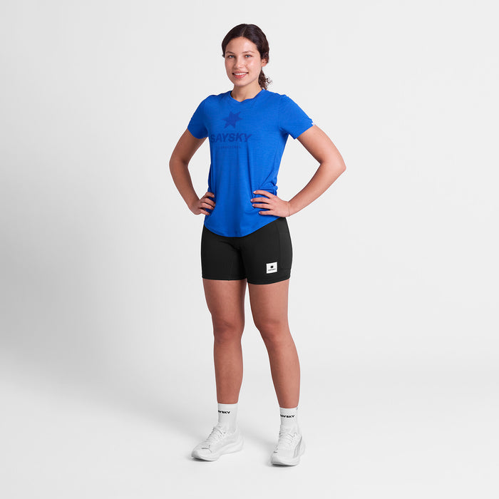 Saysky Logo Combat Pro T-shirt Blue 2017 SW25005