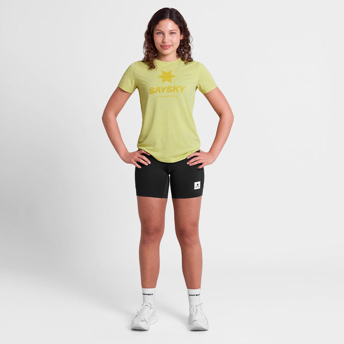 Saysky Logo Combat Pro T-shirt Yellow 4009 SW25005