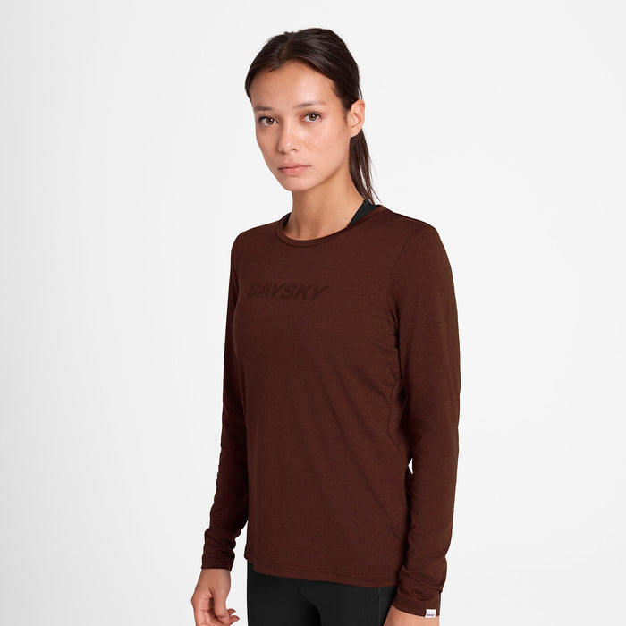 Saysky Logo Pace Long Sleeve Red 5008 OWRLS20C5008